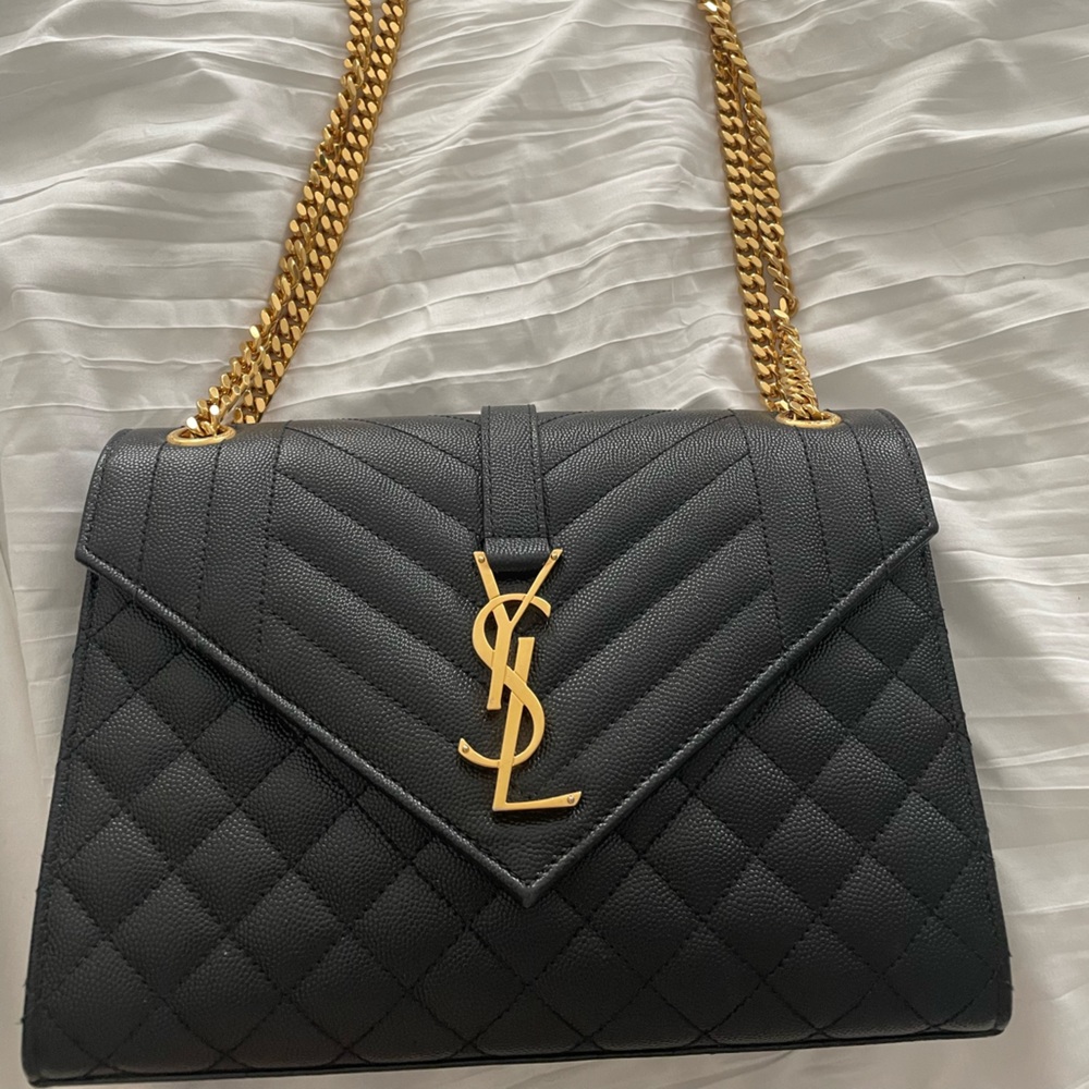 YSL medium envelope handbag